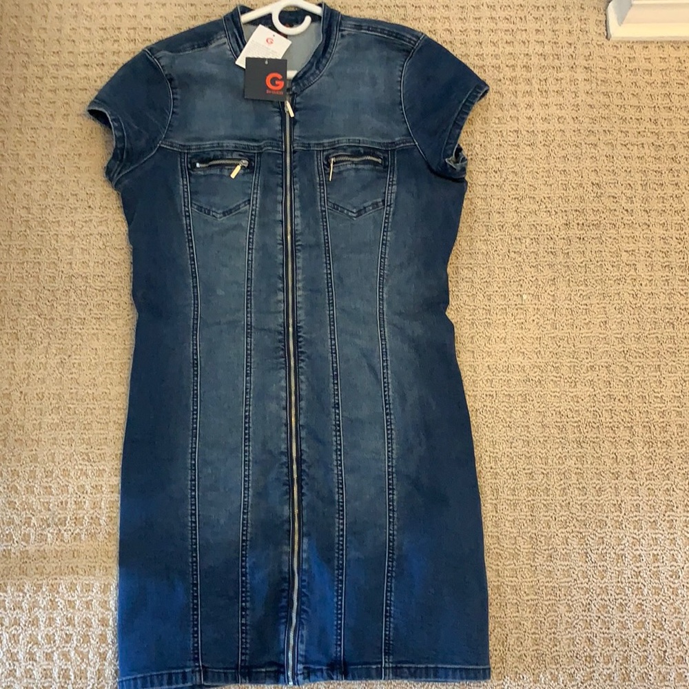 Cute denim dress by Guess.